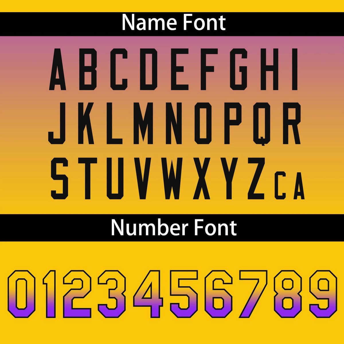 Custom Purple Yellow-Black Authentic Fade Fashion Baseball Jersey