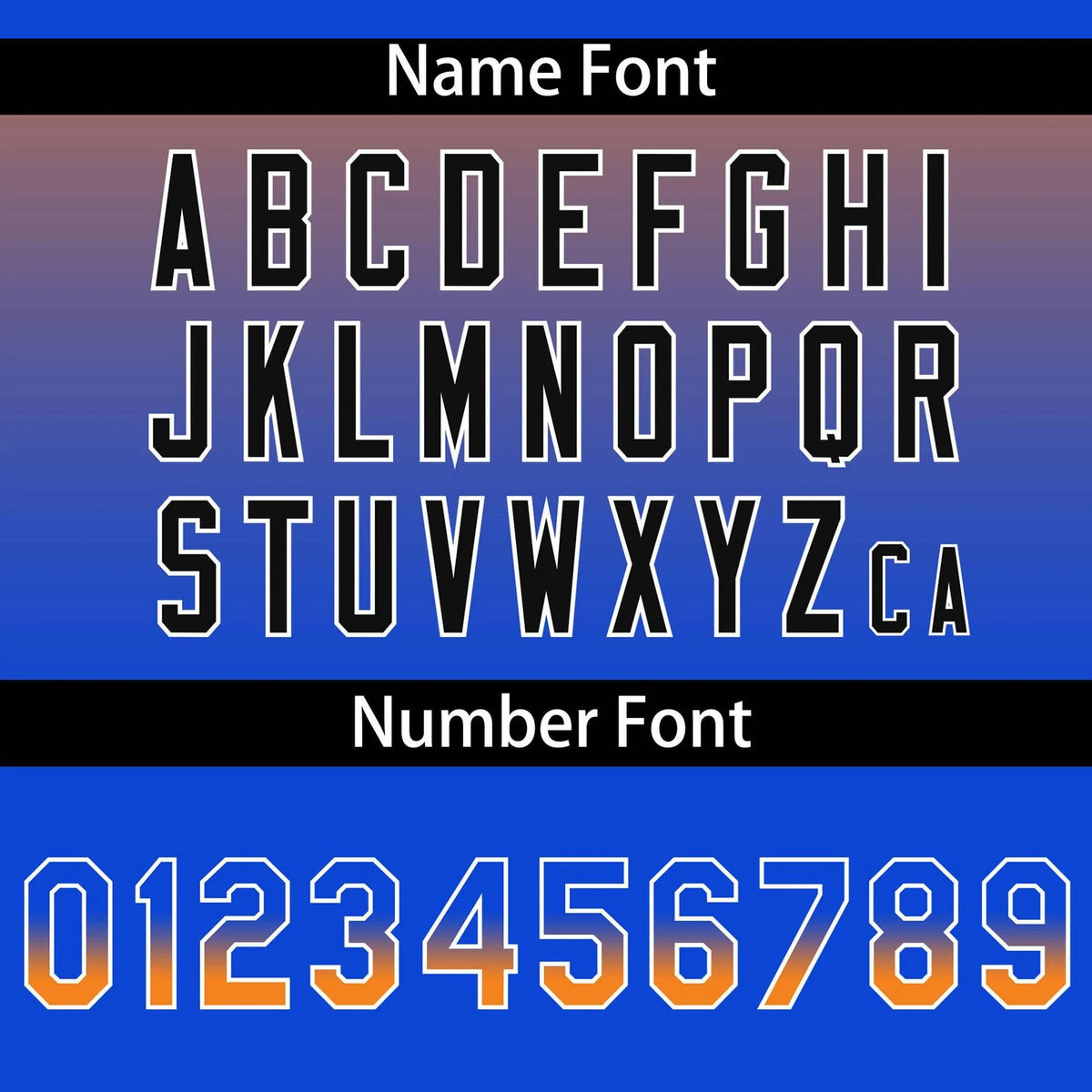 Custom Orange Sky Blue Black Authentic Fade Fashion Baseball Jersey