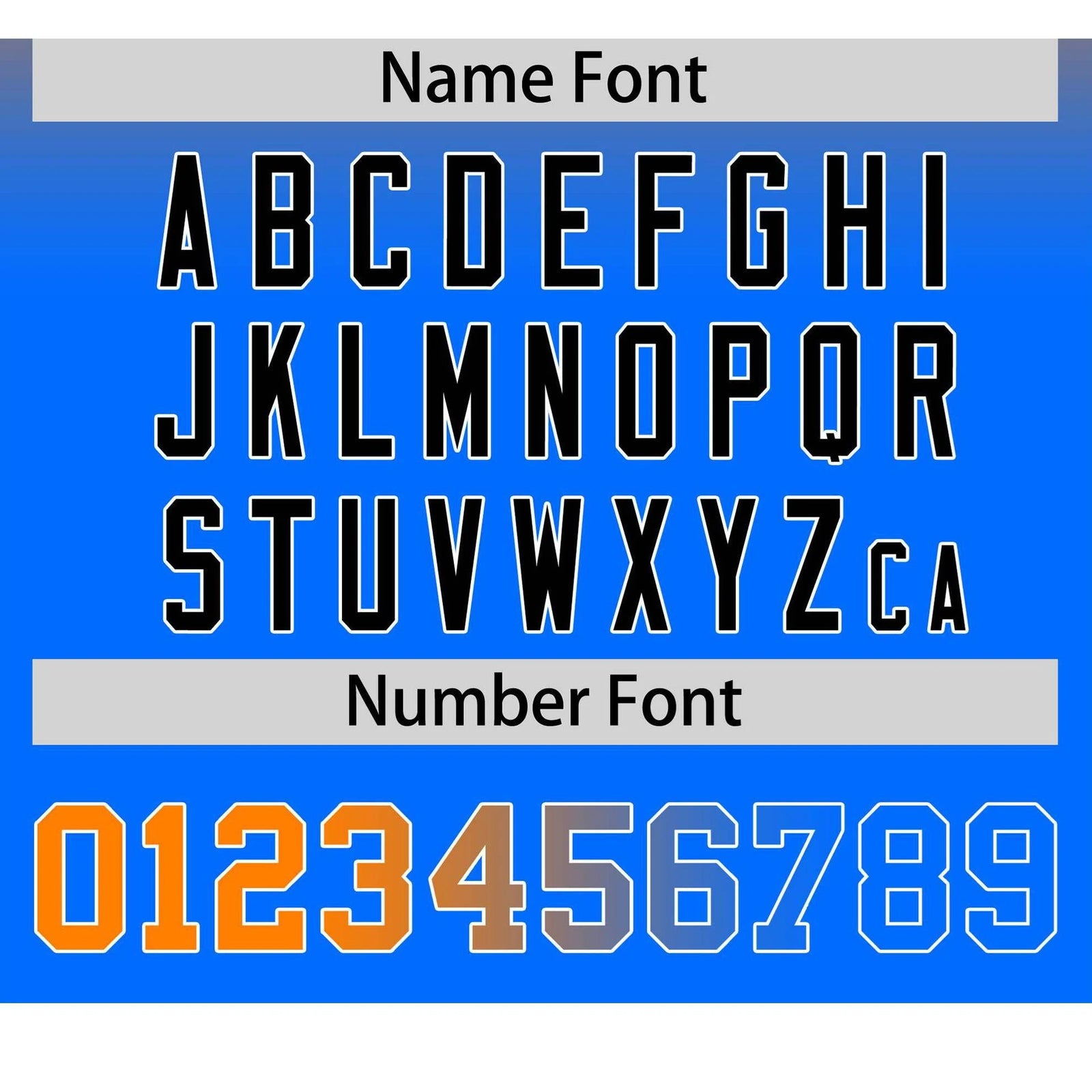 Custom Orange Sky Blue Black Authentic Fade Fashion Baseball Jersey