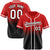 Custom Red Black-White Authentic Fade Fashion Baseball Jersey