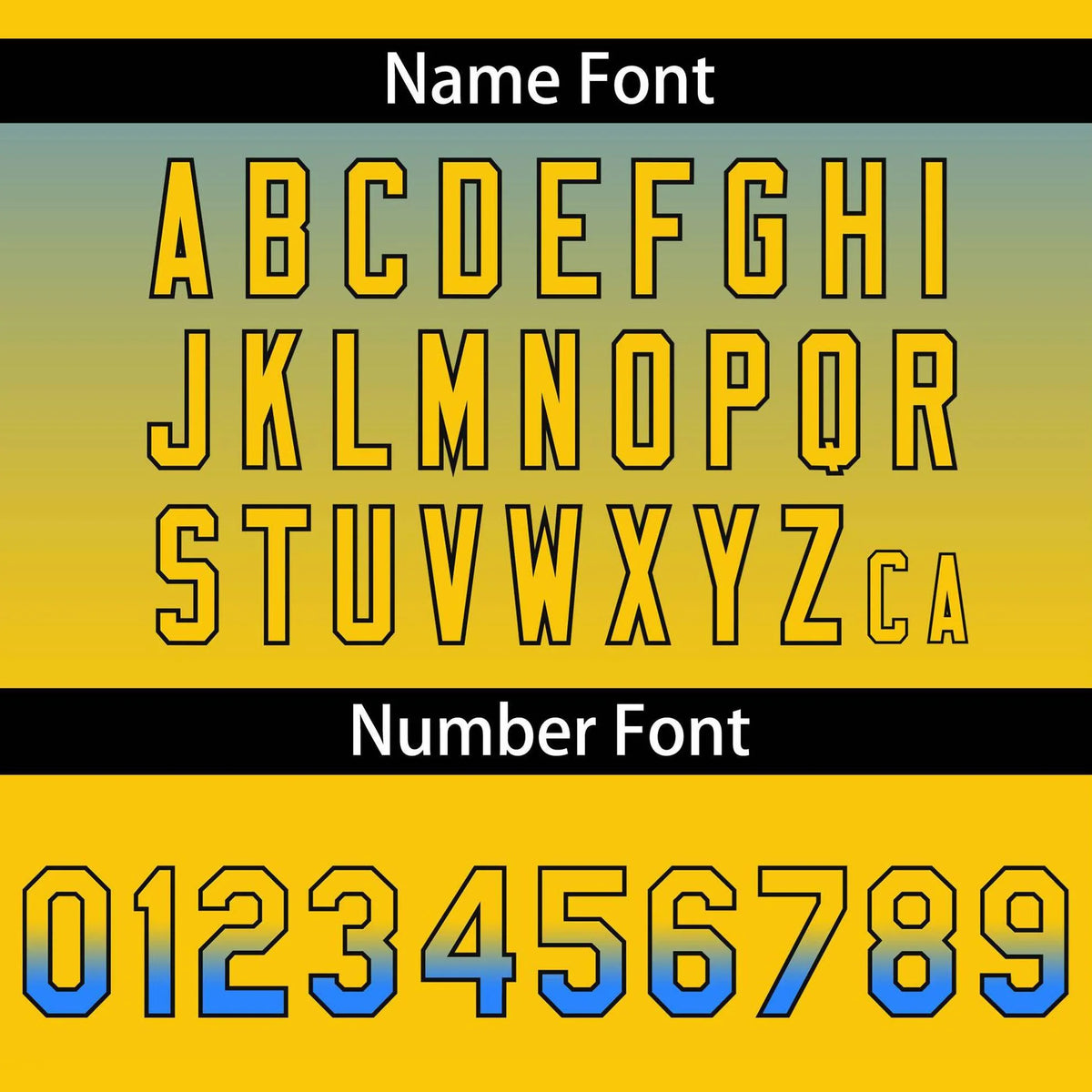 Custom Blue Yellow-Black Authentic Fade Fashion Baseball Jersey