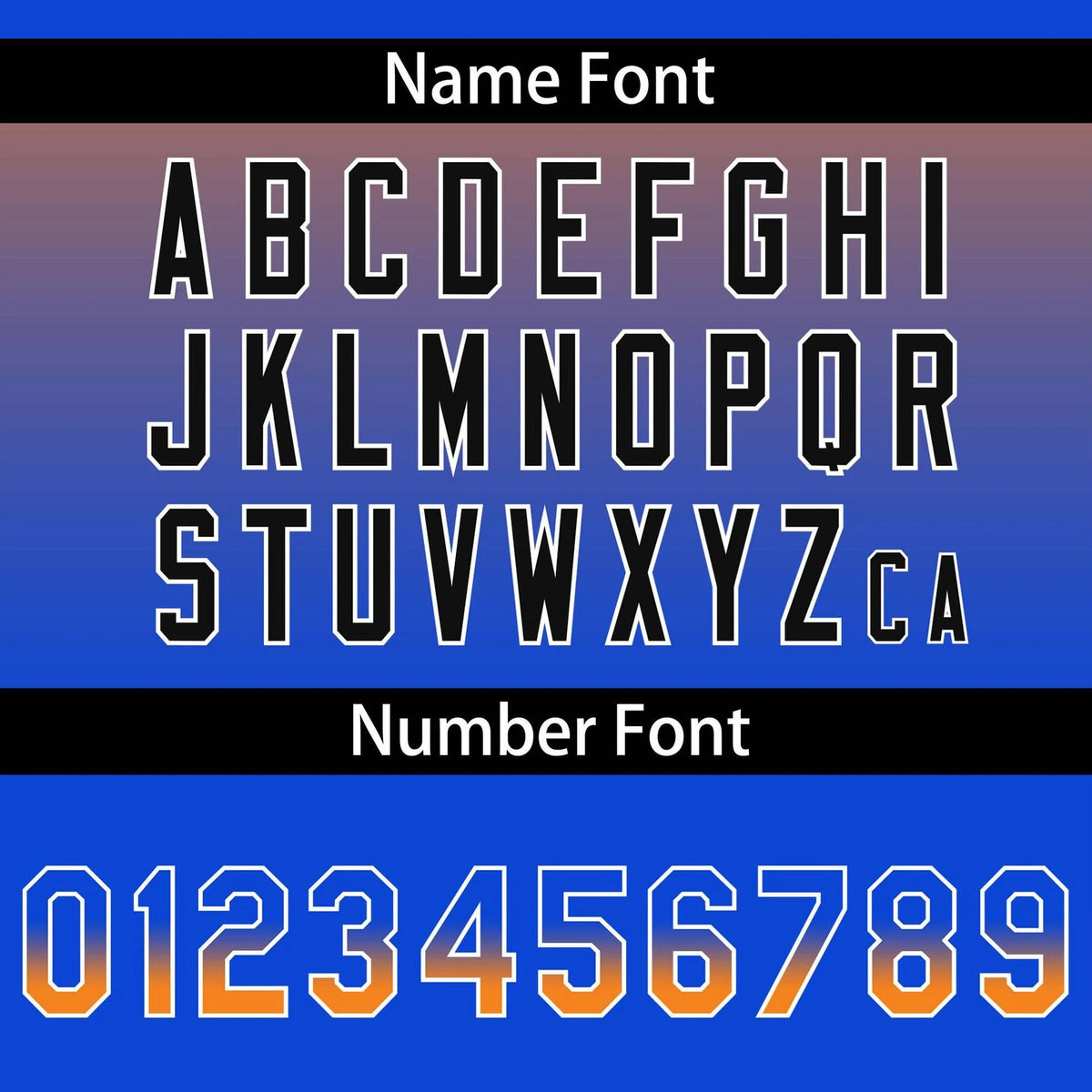 Custom Orange Sky Blue Black Authentic Fade Fashion Baseball Jersey