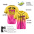 Custom Yellow Pink-Black Authentic Fade Fashion Baseball Jersey