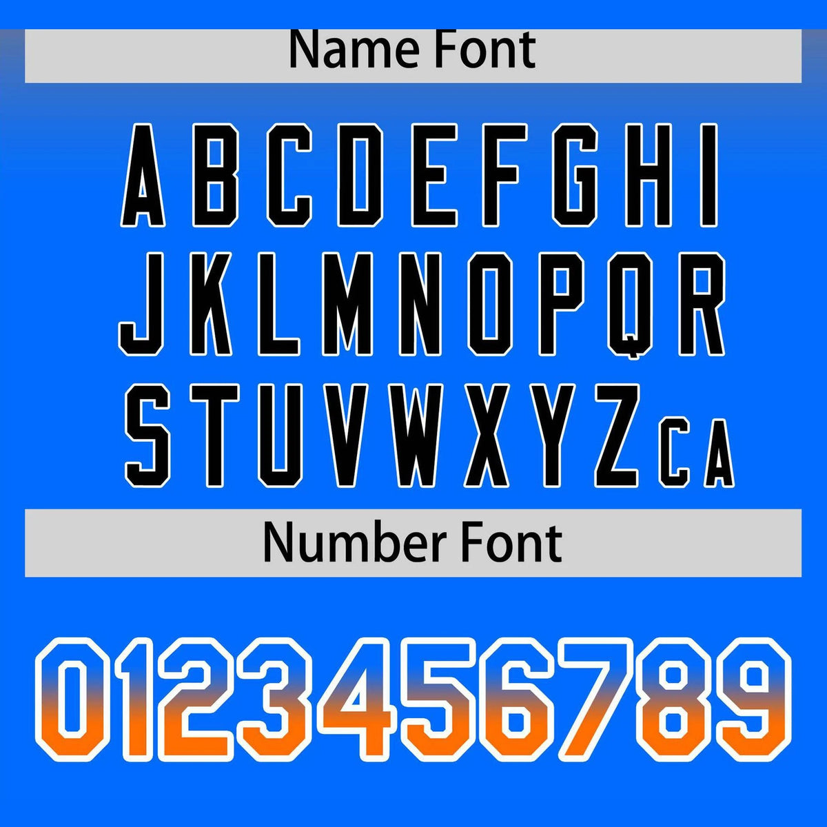 Custom Orange Sky Blue Black Authentic Fade Fashion Baseball Jersey