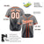 Custom Gray White-Orange Authentic Fade Fashion Baseball Jersey