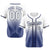 Custom Whit Blue Authentic Fade Fashion Baseball Jersey