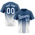 Custom Blue White Authentic Fade Fashion Baseball Jersey