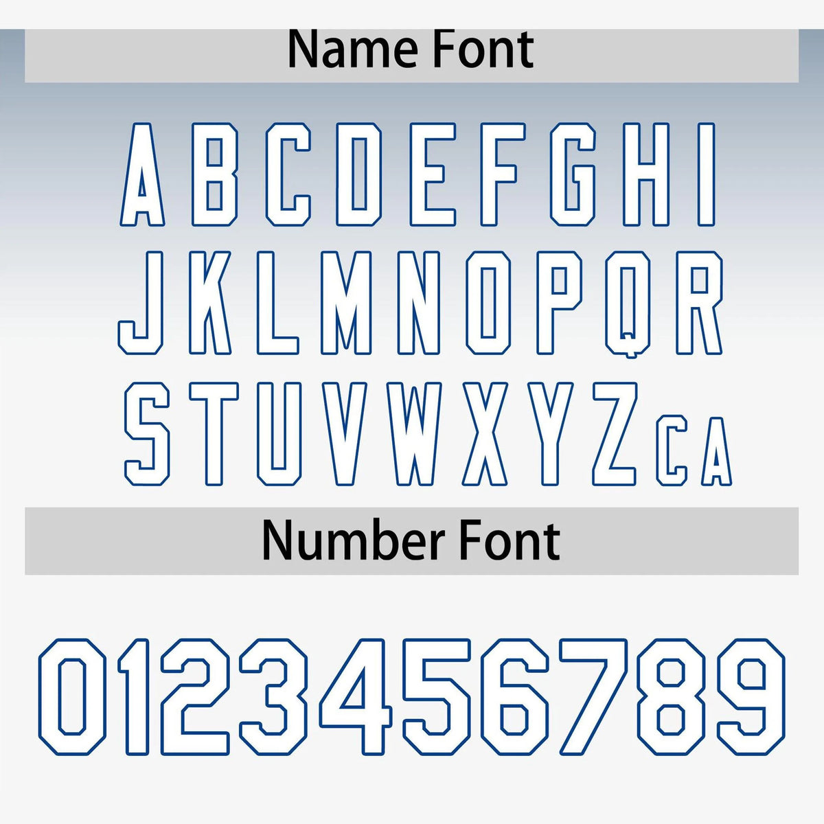 Custom Blue White Authentic Fade Fashion Baseball Jersey