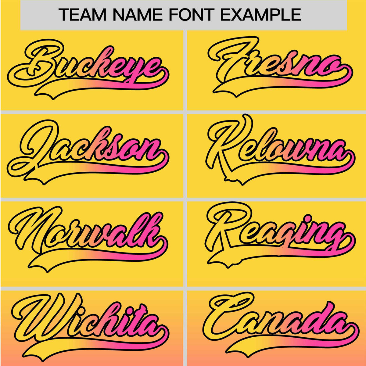 Custom Yellow Pink-Black Authentic Fade Fashion Baseball Jersey