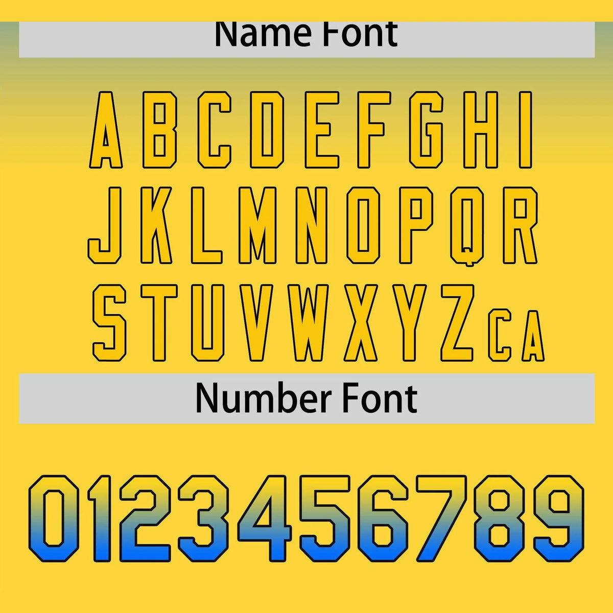 Custom Blue Yellow-Black Authentic Fade Fashion Baseball Jersey