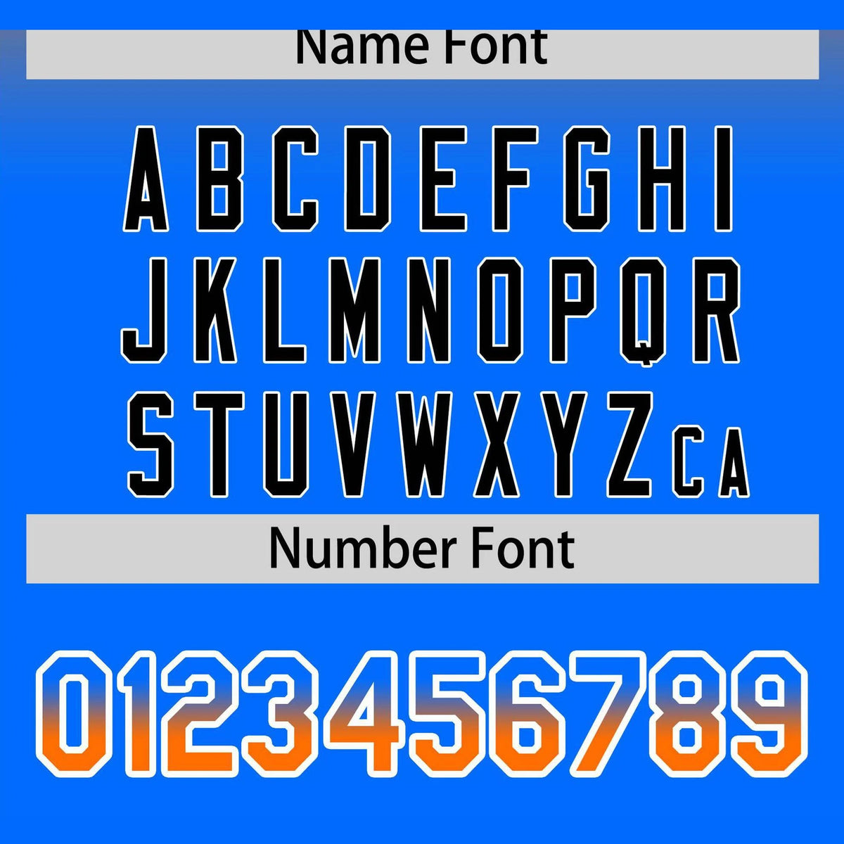 Custom Orange Sky Blue Black Authentic Fade Fashion Baseball Jersey