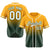 Custom Yellow Green Authentic Fade Fashion Baseball Jersey