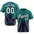 Custom Aqua Navy-White Authentic Fade Fashion Baseball Jersey