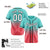 Custom Bright Green Red-Black Authentic Fade Fashion Baseball Jersey