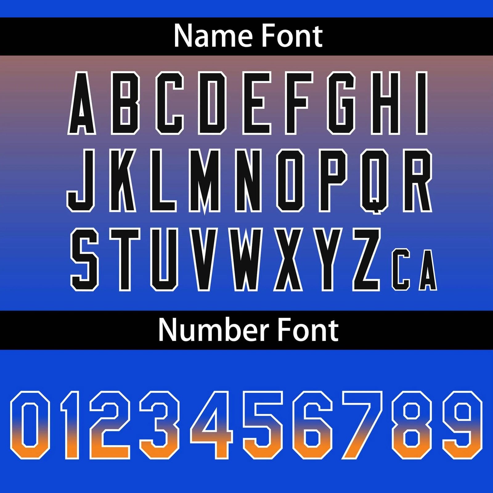 Custom Orange Sky Blue Black Authentic Fade Fashion Baseball Jersey