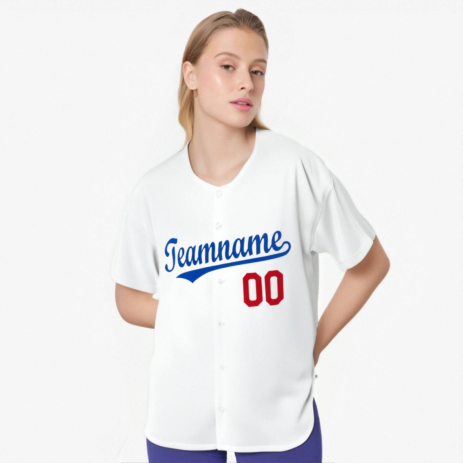 Custom White Royal Red Authentic Baseball Jersey