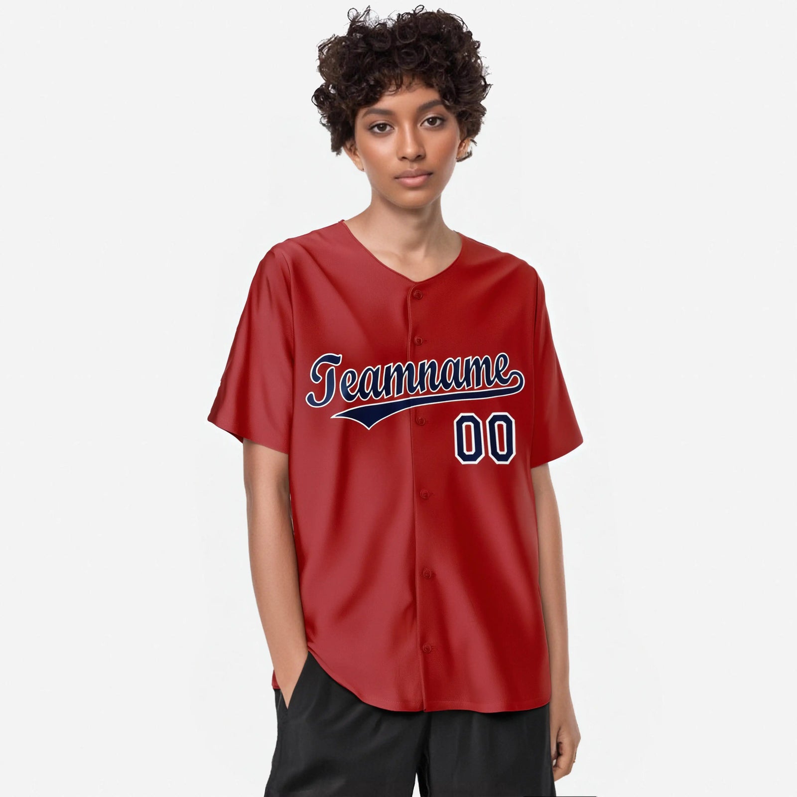 Custom Royal Red Navy White Authentic Baseball Jersey