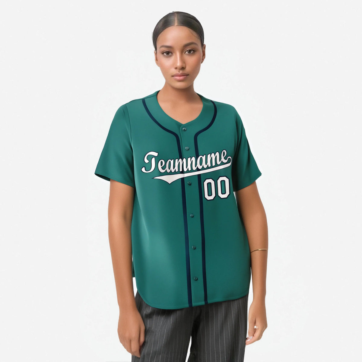 Custom Aqua Gray Navy Authentic Baseball Jersey