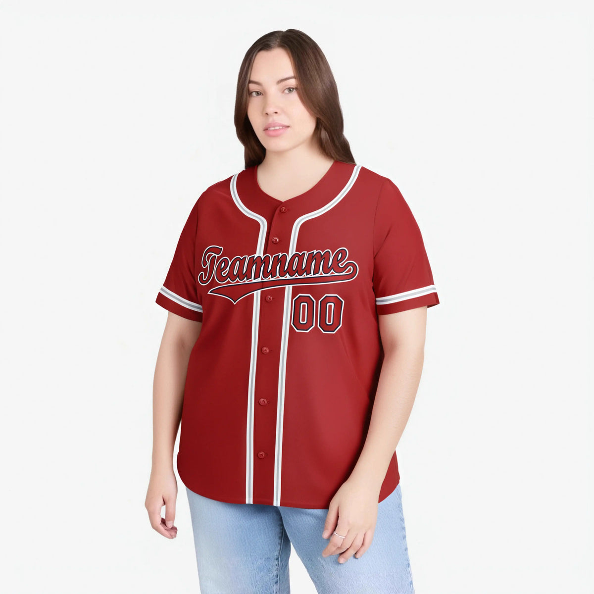 Custom Royal Red Gray Authentic Baseball Jersey