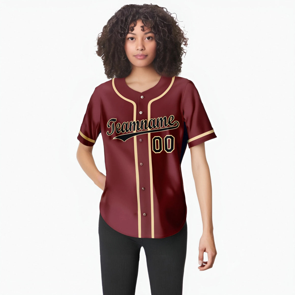 Custom Crimson Khaki Authentic Baseball Jersey