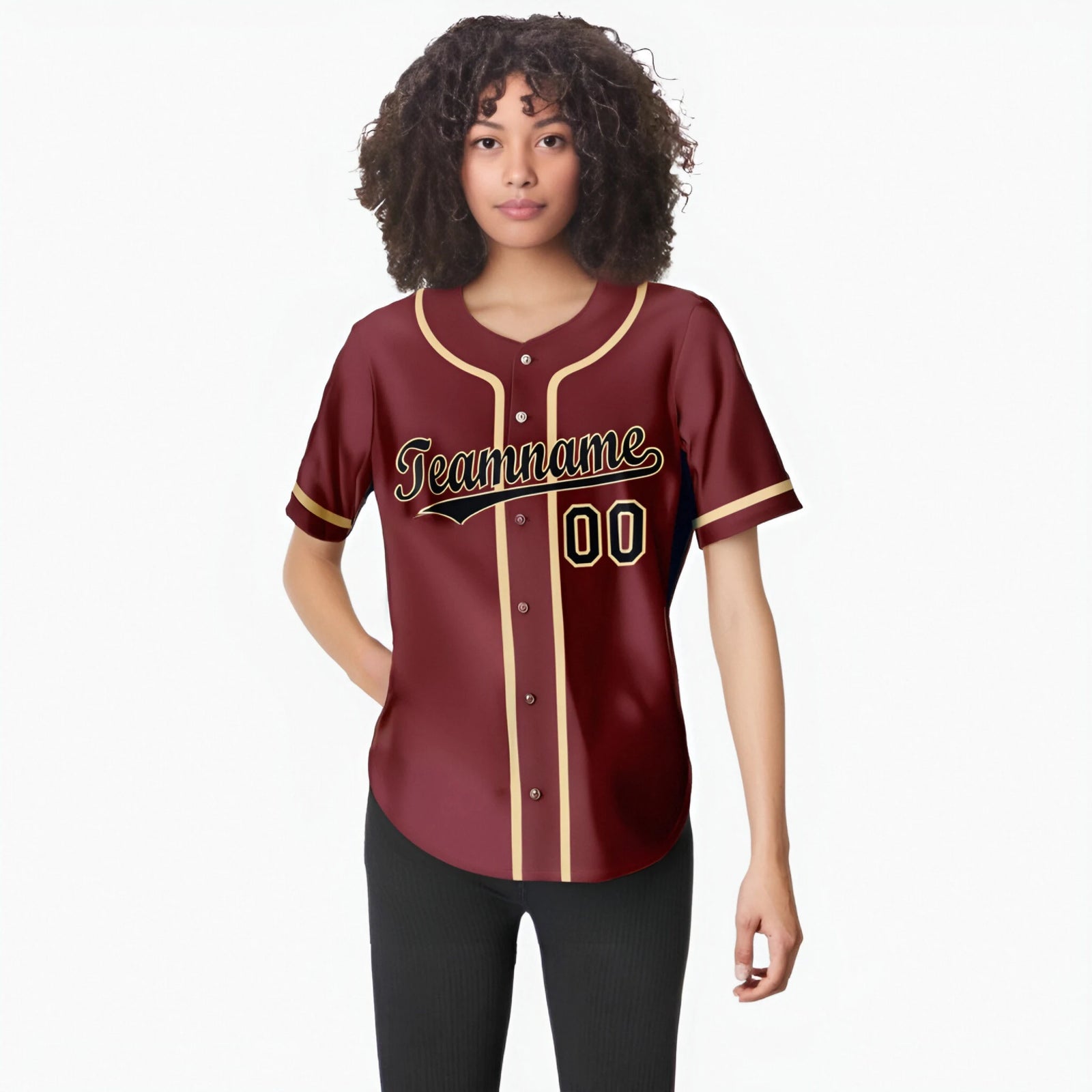Custom Crimson Khaki Authentic Baseball Jersey