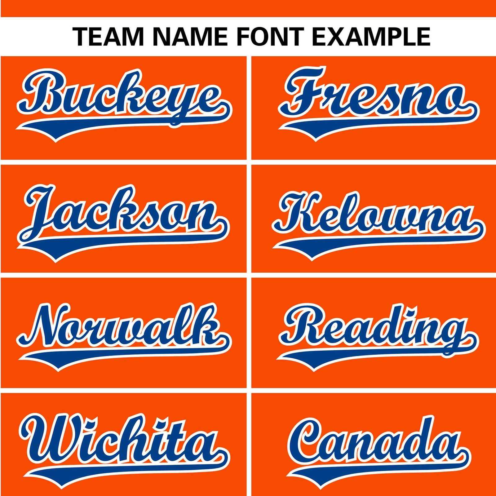 Custom Orange Royal Blue White Authentic Baseball Jersey