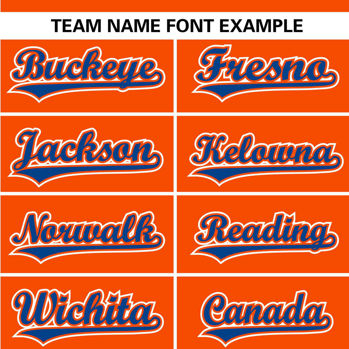 Custom Orange Royal Blue White Authentic Baseball Jersey