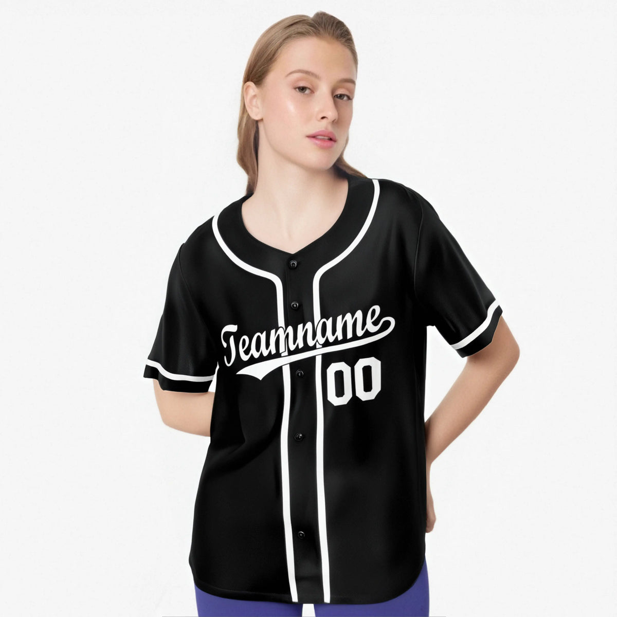 Custom Black White Authentic Baseball Jersey