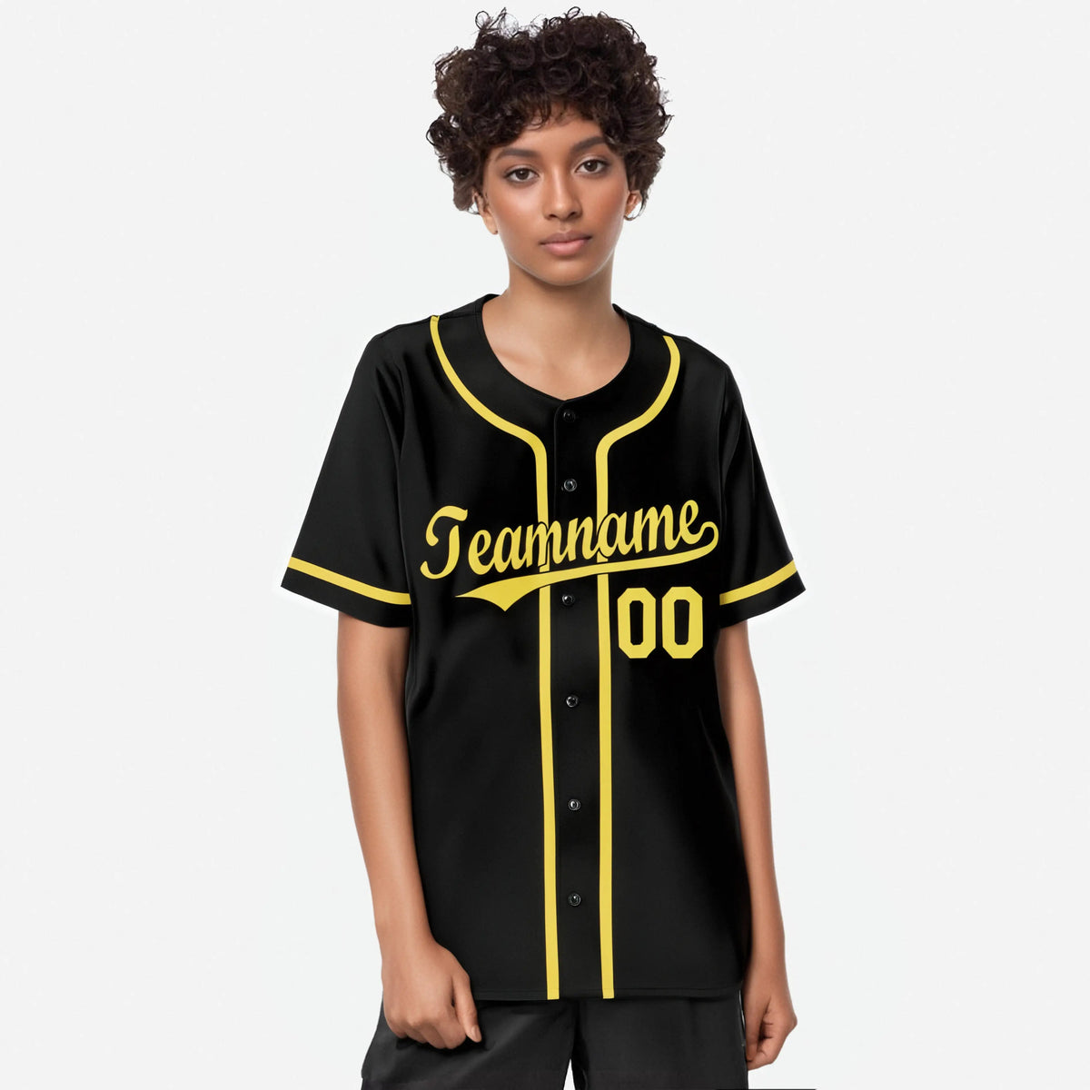Custom Black Gold Authentic Baseball Jersey