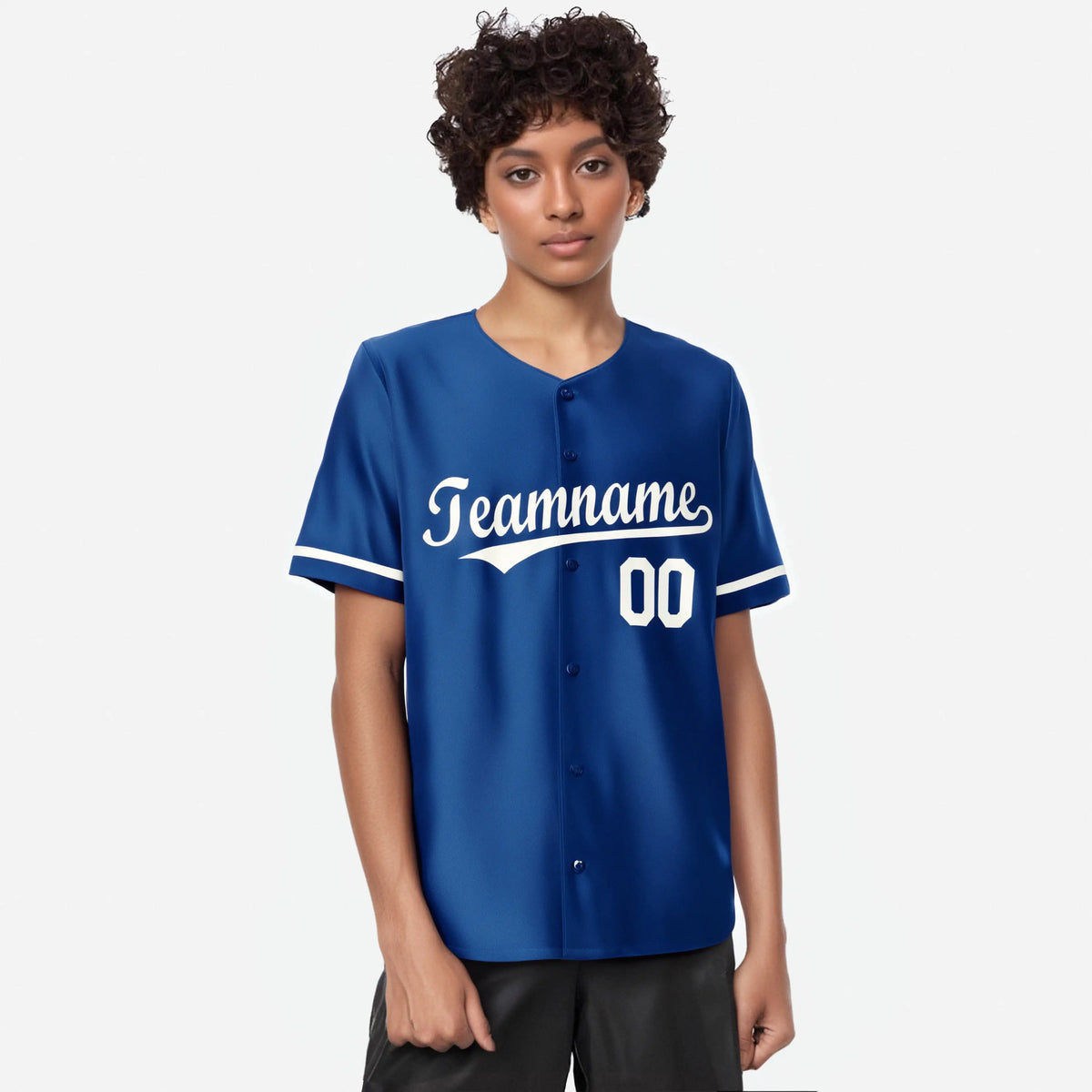Custom Royal Blue White Authentic Baseball Jersey