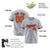 Custom Gray Orange Black Authentic Baseball Jersey