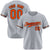 Custom Gray Orange Black Authentic Baseball Jersey