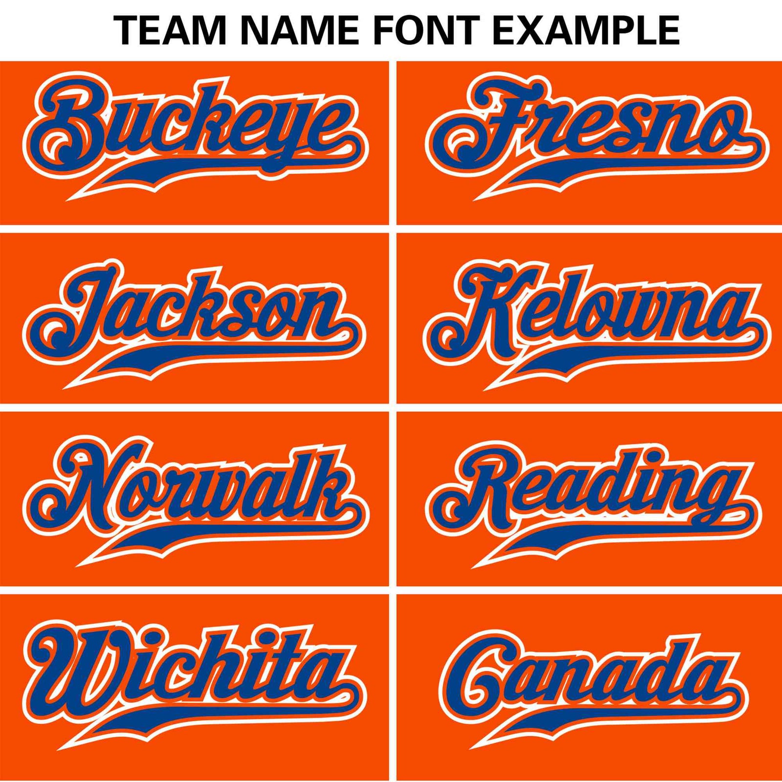 Custom Orange Royal Blue White Authentic Baseball Jersey