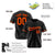 Custom Black Orange Authentic Baseball Jersey