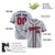 Custom Gray Red Navy Authentic Baseball Jersey