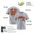 Custom Gray Orange Black Authentic Baseball Jersey