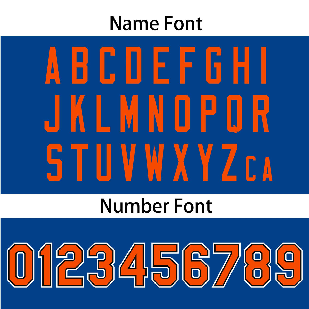 Custom Royal Blue Orange White Authentic Baseball Jersey