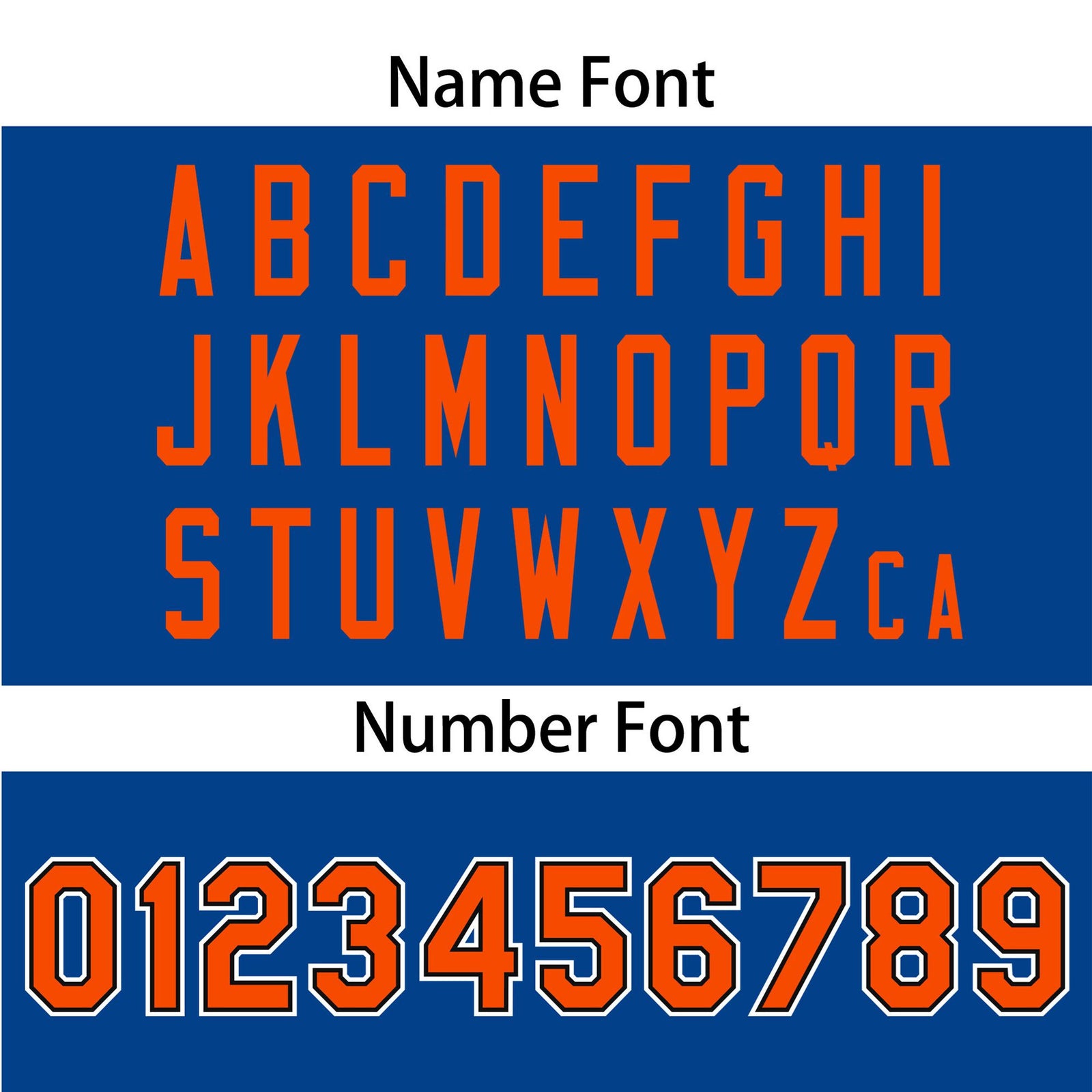 Custom Royal Blue Orange White Authentic Baseball Jersey