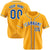 Custom Gold Blue White Authentic Baseball Jersey