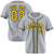 Custom Gray Yellow Black Authentic Baseball Jersey