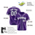 Custom Purple Gray White Authentic Baseball Jersey