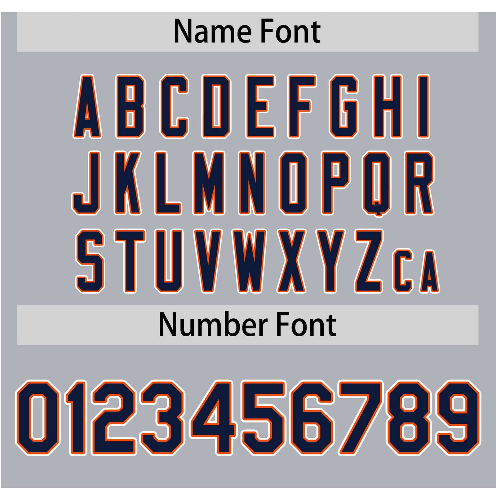 Custom Gray Navy Orange Authentic Baseball Jersey