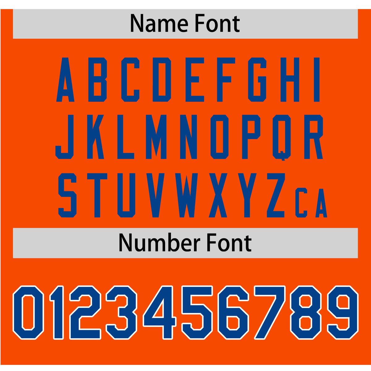 Custom Orange Royal Blue White Authentic Baseball Jersey