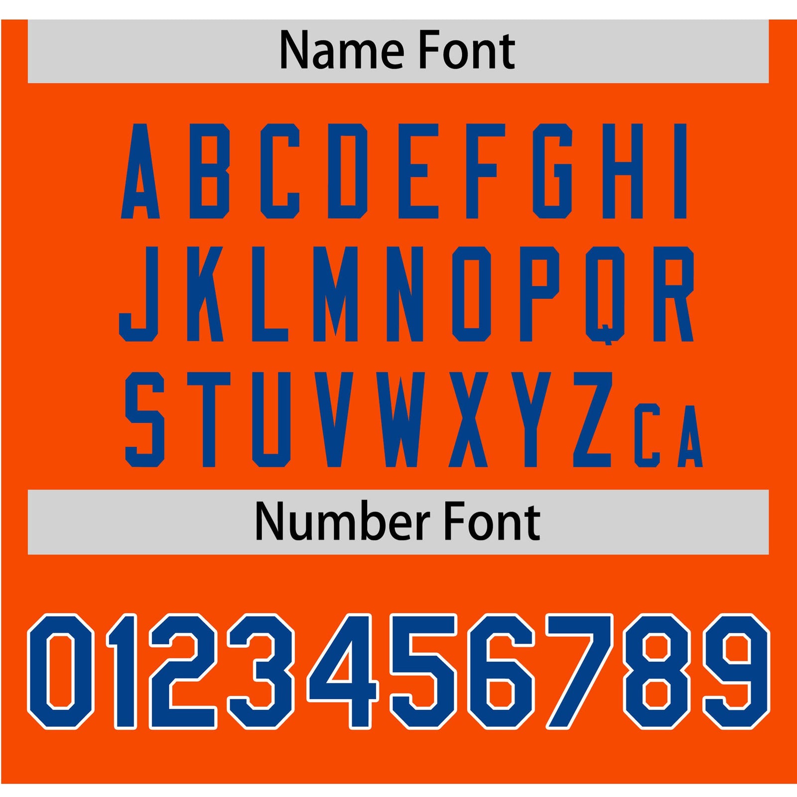 Custom Orange Royal Blue White Authentic Baseball Jersey