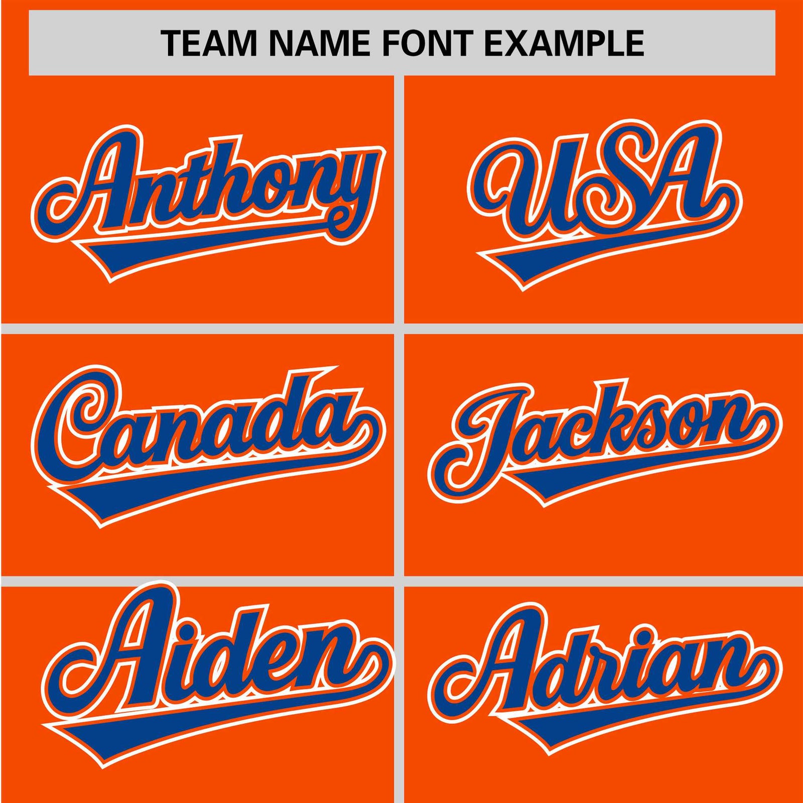 Custom Orange Royal Blue White Authentic Baseball Jersey