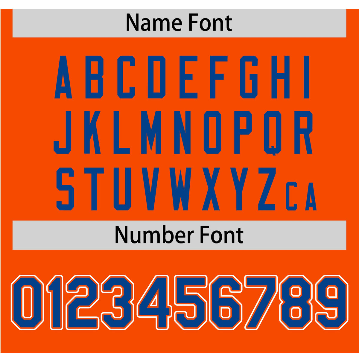 Custom Orange Royal Blue White Authentic Baseball Jersey