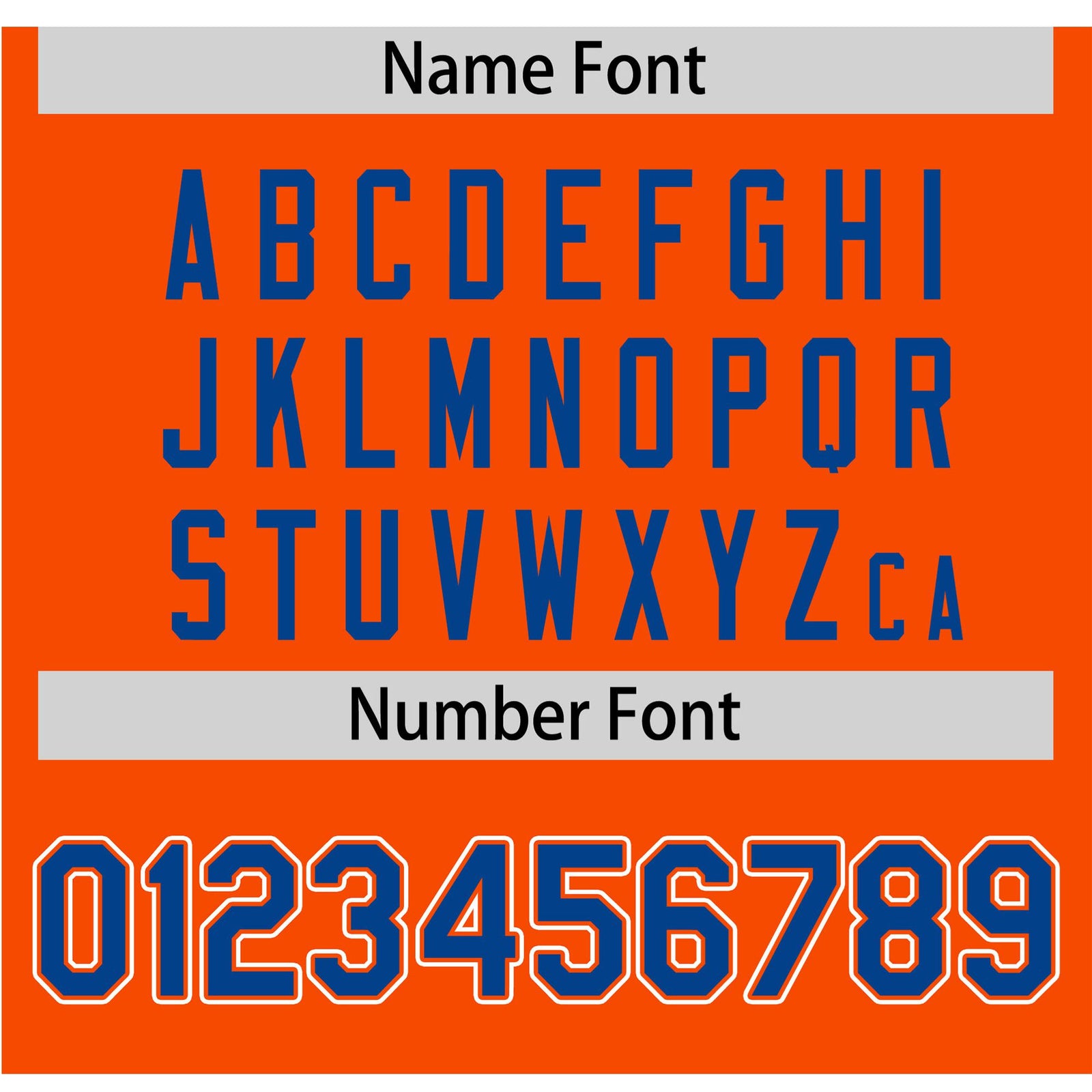 Custom Orange Royal Blue White Authentic Baseball Jersey