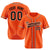 Custom Orange Black White Authentic Baseball Jersey