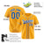 Custom Gold Blue White Authentic Baseball Jersey