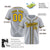 Custom Gray Yellow Black Authentic Baseball Jersey